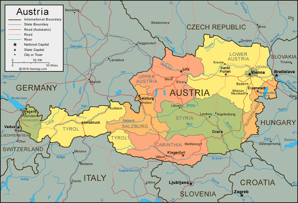 Mbbs In Austria Map 